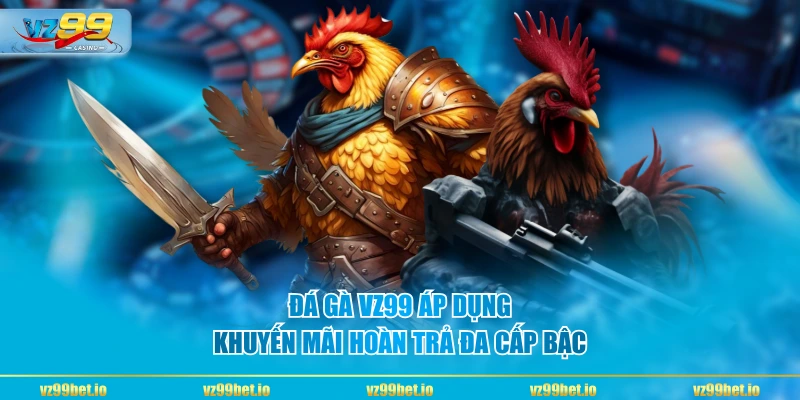 Đá gà VZ99 áp dụng khuyến mãi hoàn trả đa cấp bậc